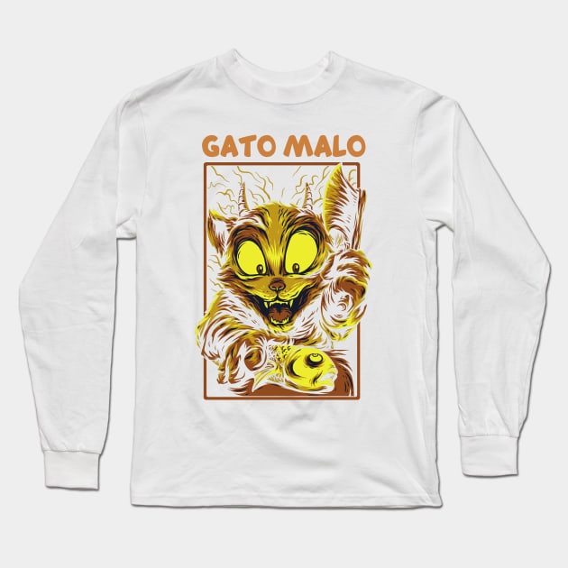 Gato malo Long Sleeve T-Shirt by G4M3RS